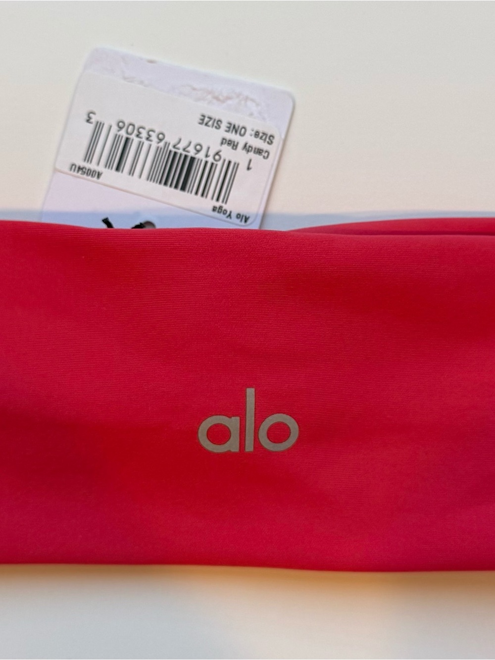 ALO Yoga Red Wide Stretch Headband